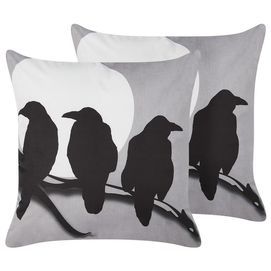 Beliani Set di 2 cuscini en Velluto Moderno ORADEA  