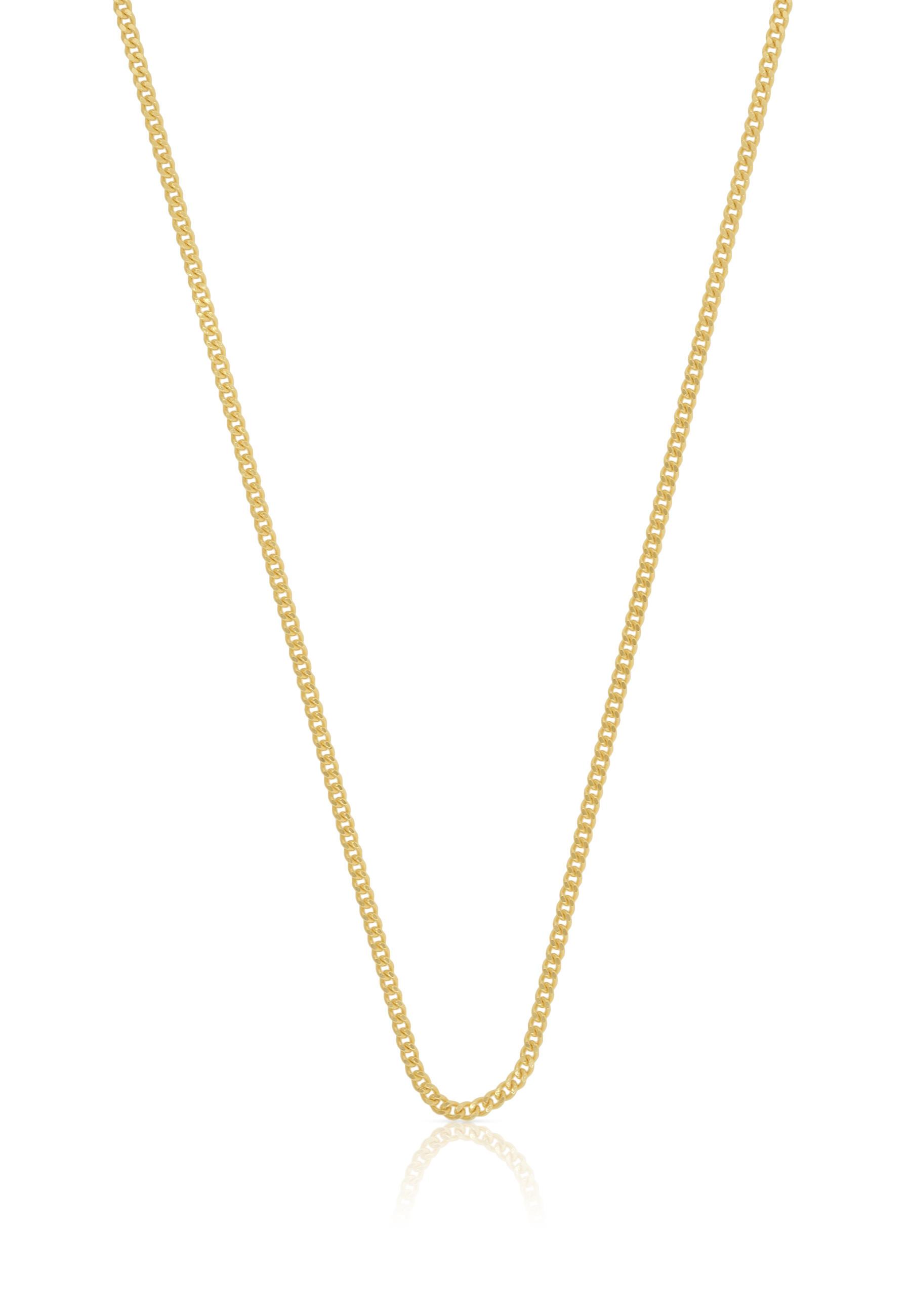 MUAU Schmuck  Collier Panzer Gelbgold 585, 1.4mm, 36cm 