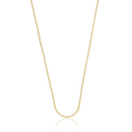 MUAU Schmuck  Collier Schlange Gelbgold 750, 1.2mm, 60cm 