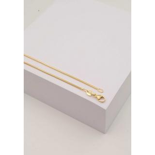 MUAU Schmuck  Collier Schlange Gelbgold 750, 1.2mm, 60cm 