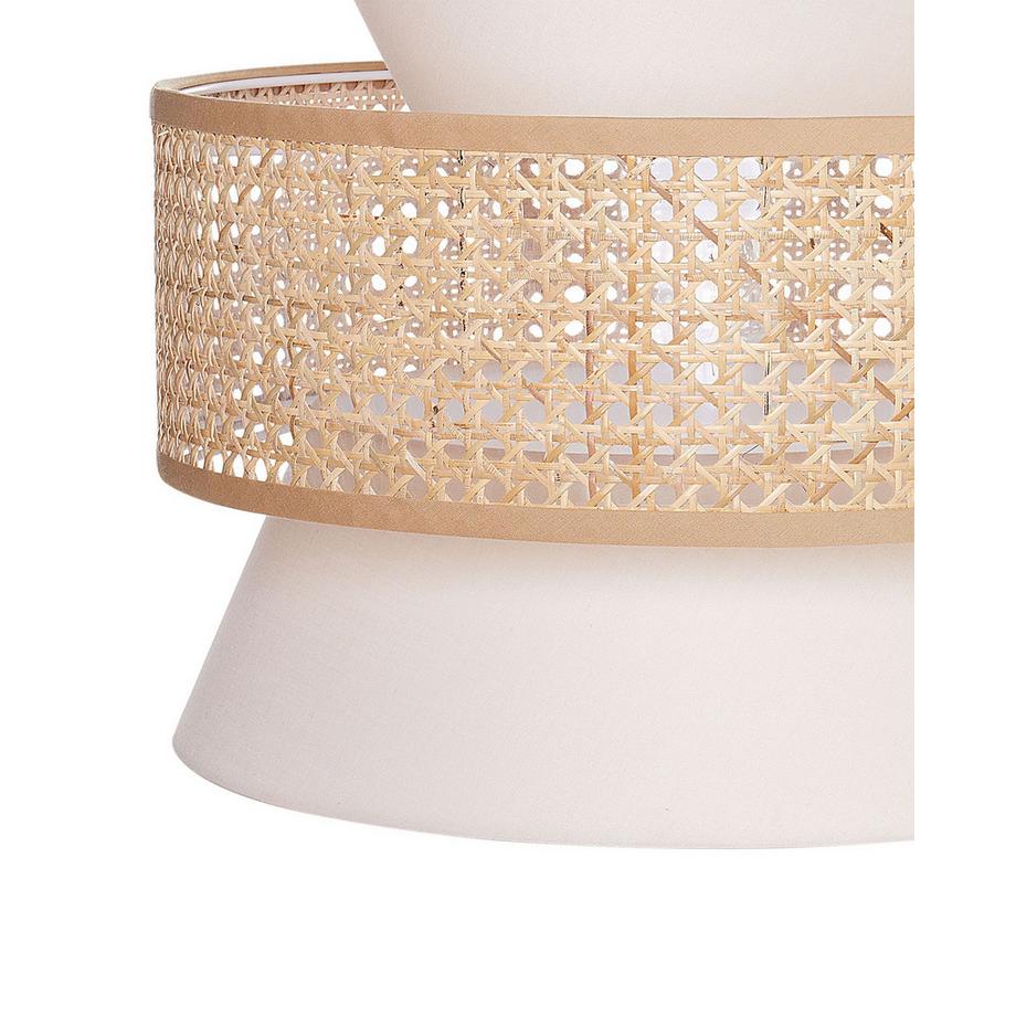 Beliani Hängelampe aus Stoff Boho LUYANO  