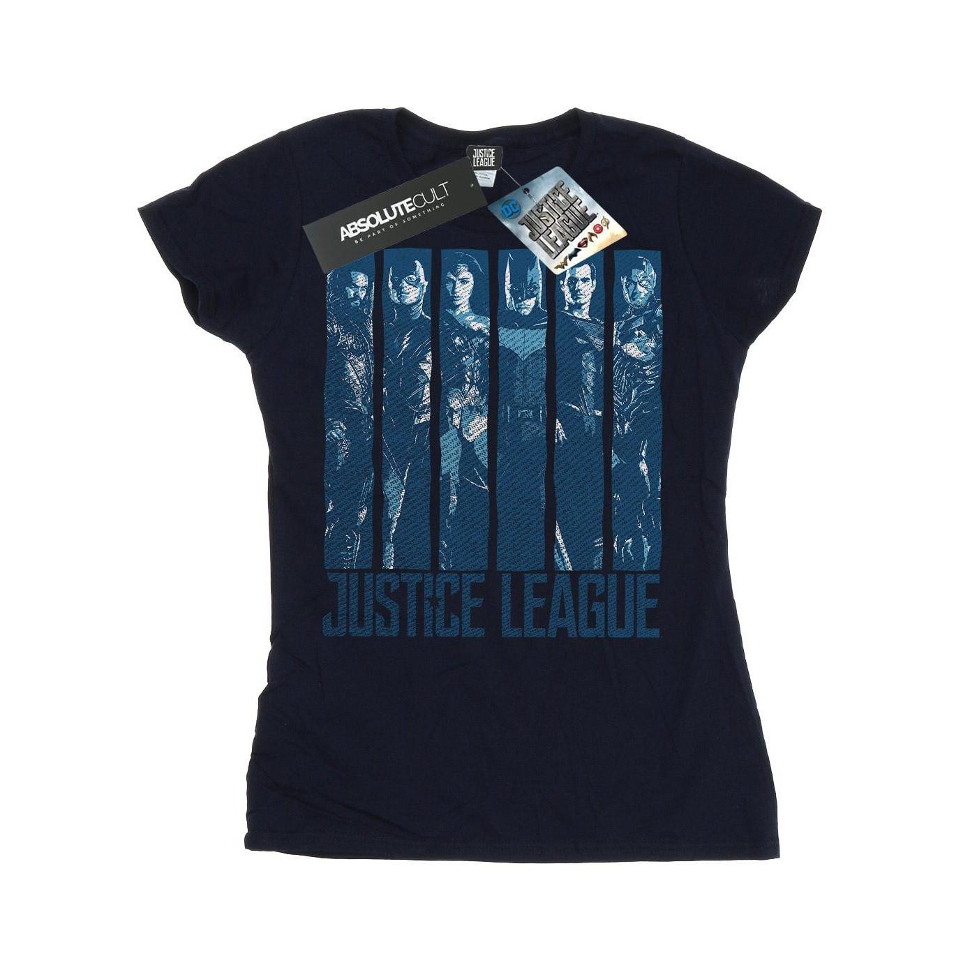 Image of Justice League Movie Double Indigo Tshirt Damen Marine XXL