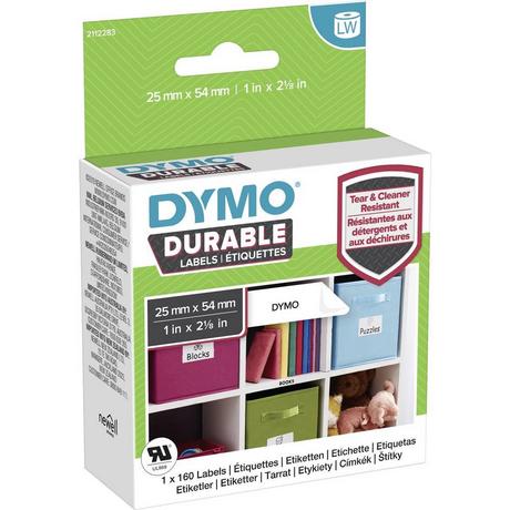 Dymo  Rotolo di etichette 54 x 25 mm Pellicola in polipropilene Bianco 160 pz. A tenuta permanente Etichetta univ 