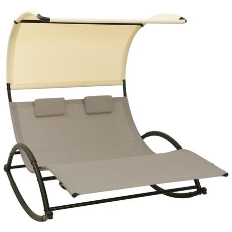 VidaXL Chaise longue acier  