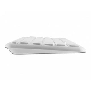 DeLock  12703 Tastatur Maus enthalten RF Wireless QZERTY Deutsch Weiß 