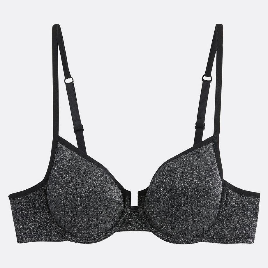 La Redoute Collections BH TAMARA in Corbeille-Form aus Mikrofaser und metallisierten Garnen  