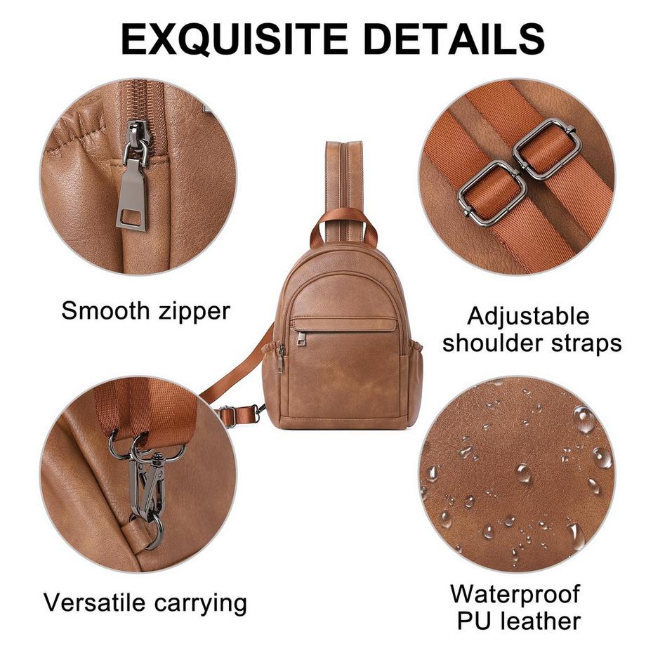 Only-bags.store Eleganter Kleiner Rucksack Sling Bag  