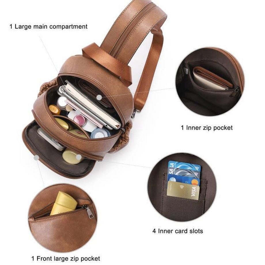 Only-bags.store Eleganter Kleiner Rucksack Sling Bag  