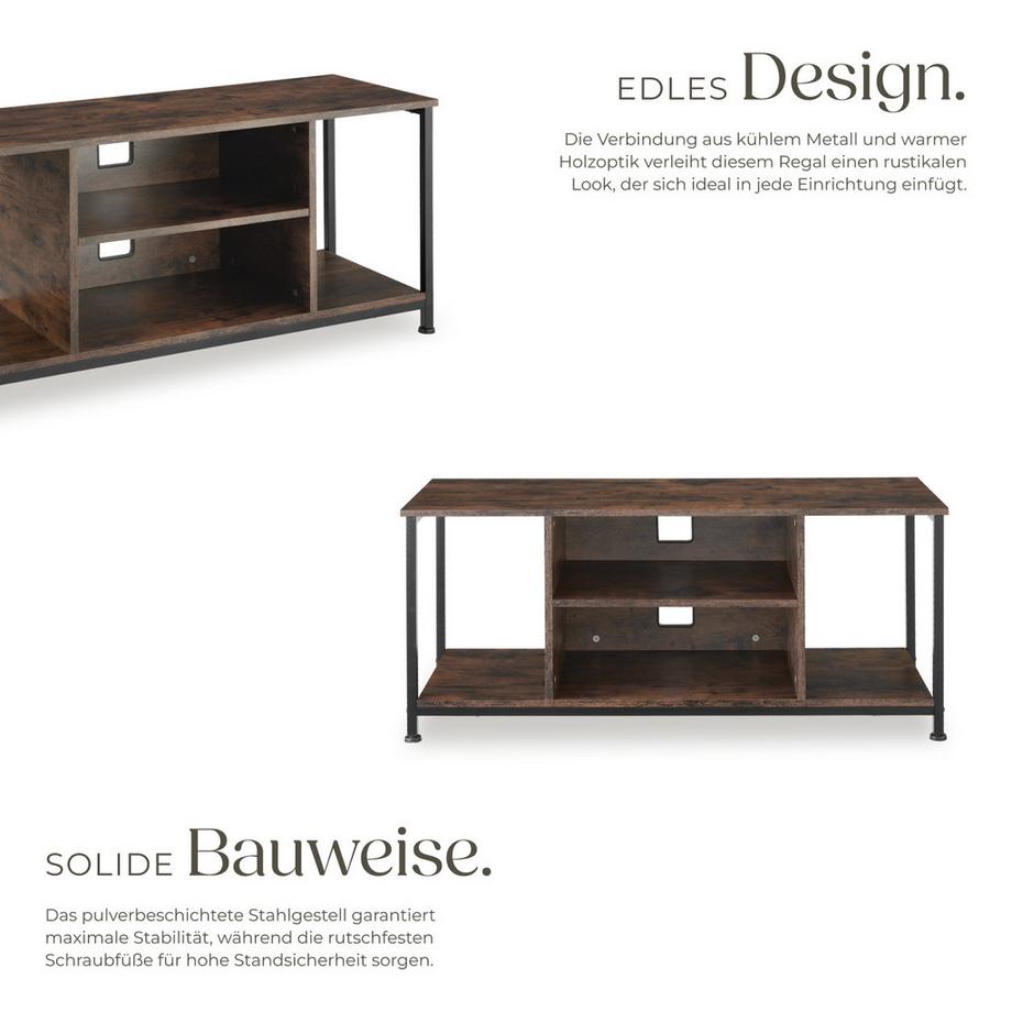 Tectake TV-Regal Austin Industrial Style Holz und Stahl  