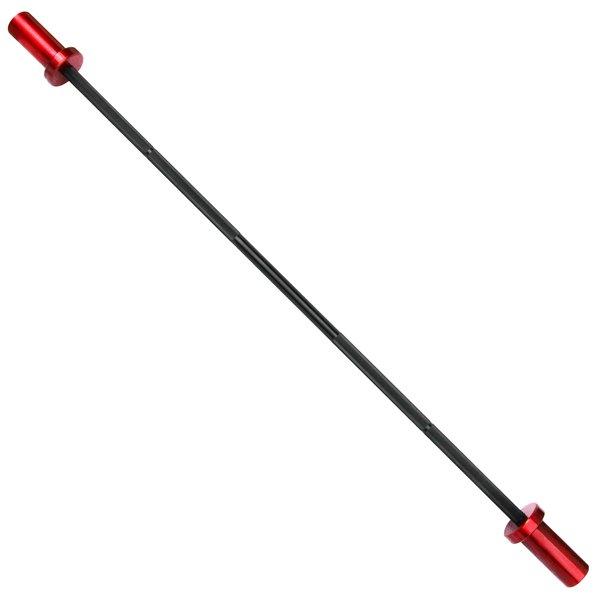 GladiatorFit  Mini barre de musculation "Barbell" 130cm en acier Ø 50mm + 2 stop disques 