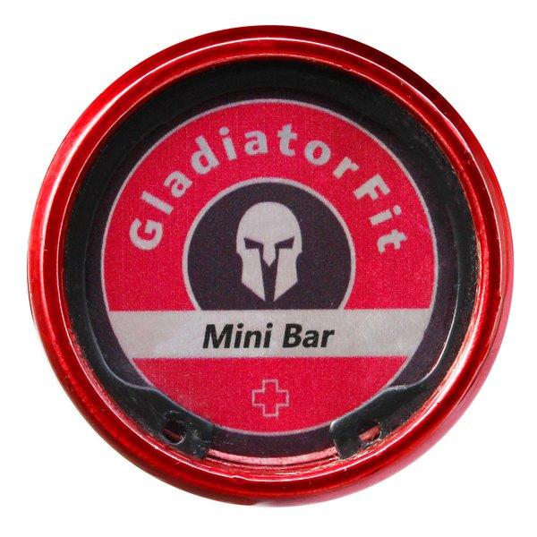 GladiatorFit  Mini-Muskelaufbau-Stange "Barbell" 130cm Stahl Ø 50mm + 2 Scheibenstopper 