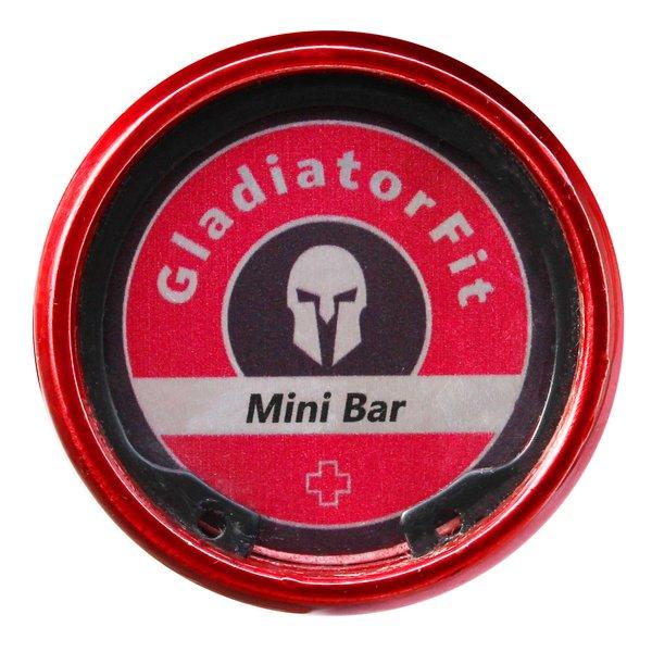 GladiatorFit  Mini barre de musculation "Barbell" 130cm en acier Ø 50mm + 2 stop disques 