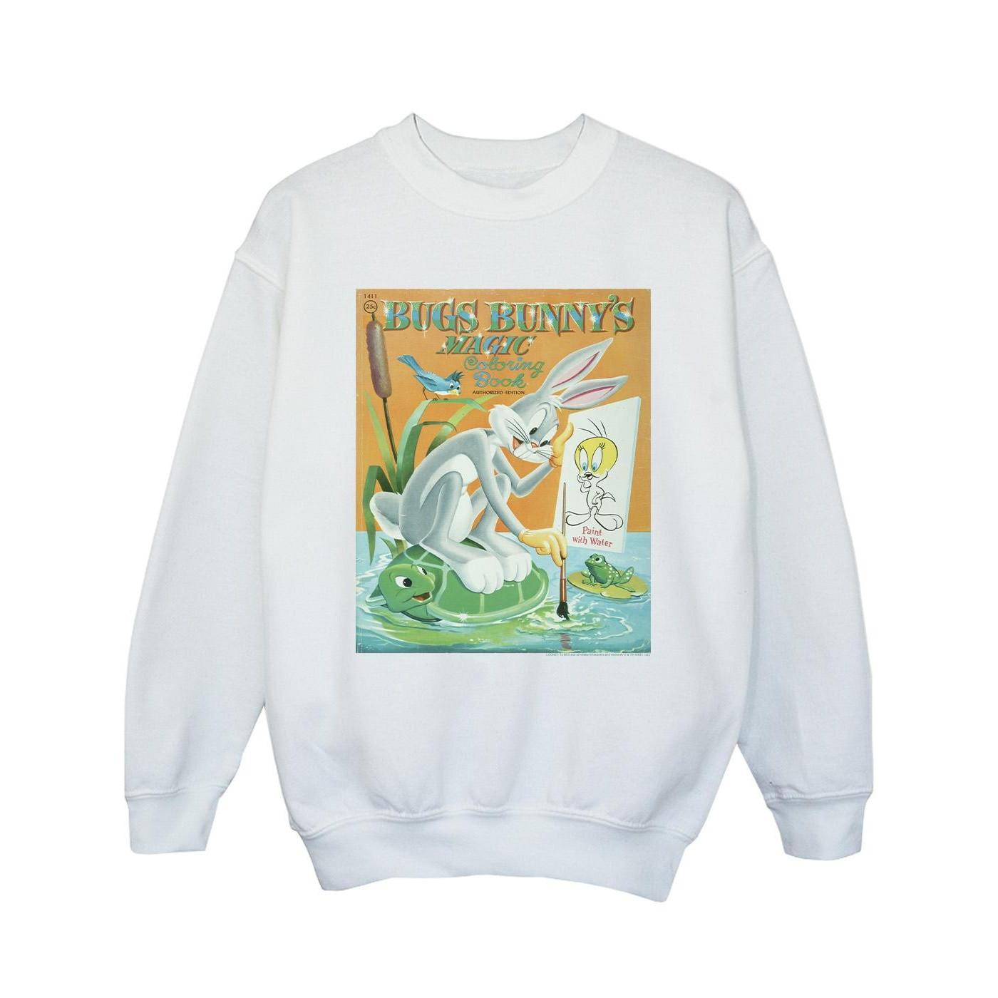 Image of Bugs Bunny Colouring Book Sweatshirt Mädchen Weiss 116
