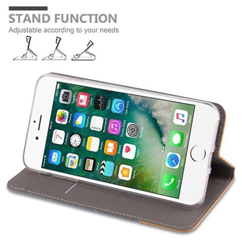 Cadorabo  Housse compatible avec Apple iPhone 7 PLUS / 7S PLUS / 8 PLUS - Coque de protection avec fermeture magnétique, fonction de support et compartiment pour carte 