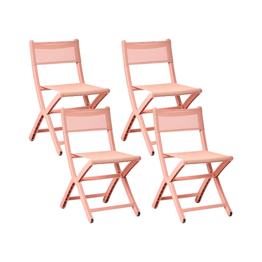 Beliani Set di 4 sedie da giardino en Polipropilene Moderno TALCA  