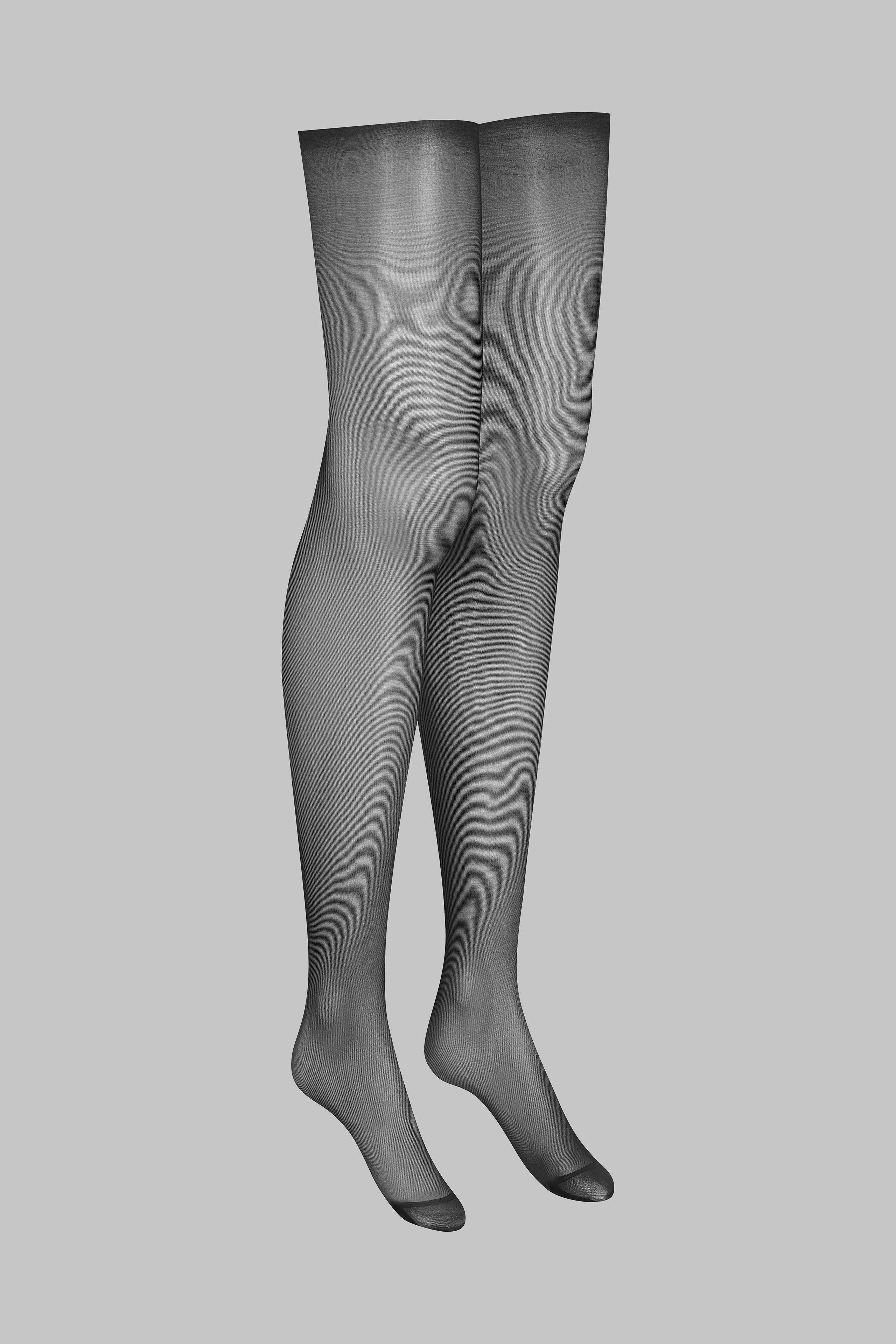 Image of Strümpfe Mit Gerolltem Schnitt - 20d Damen Schwarz 4