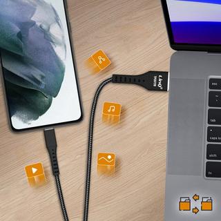 Avizar  USB-C Schnellladekabel LinQ Schwarz 