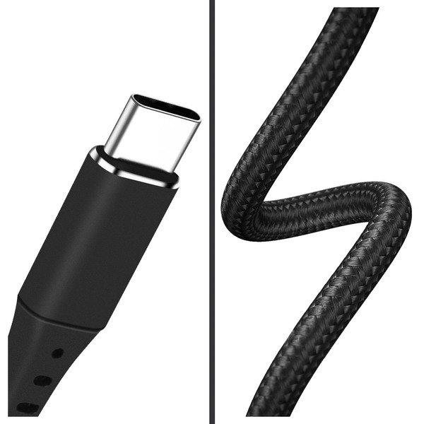 Avizar  USB-C Schnellladekabel LinQ Schwarz 