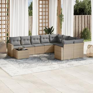 VidaXL set divano da giardino Polirattan  