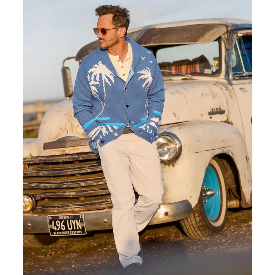 Joe Browns Cardigan con collo a scialle e motivo a palma  