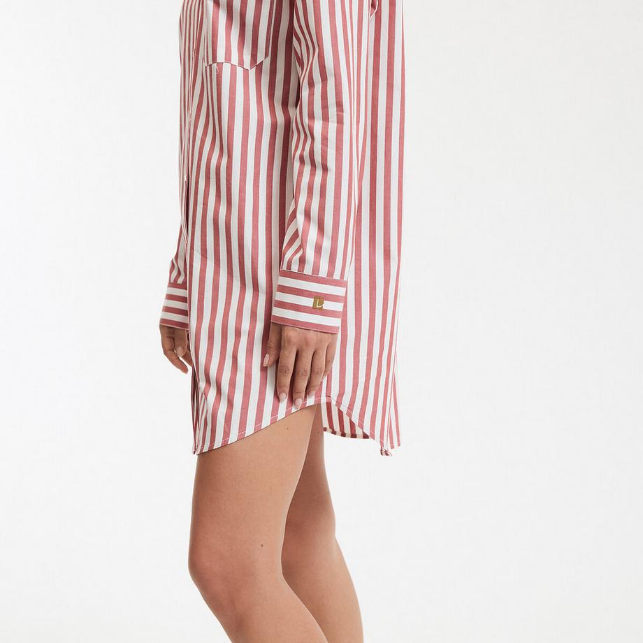 La Redoute Collections Popeline Camicia da Notte a Righe  