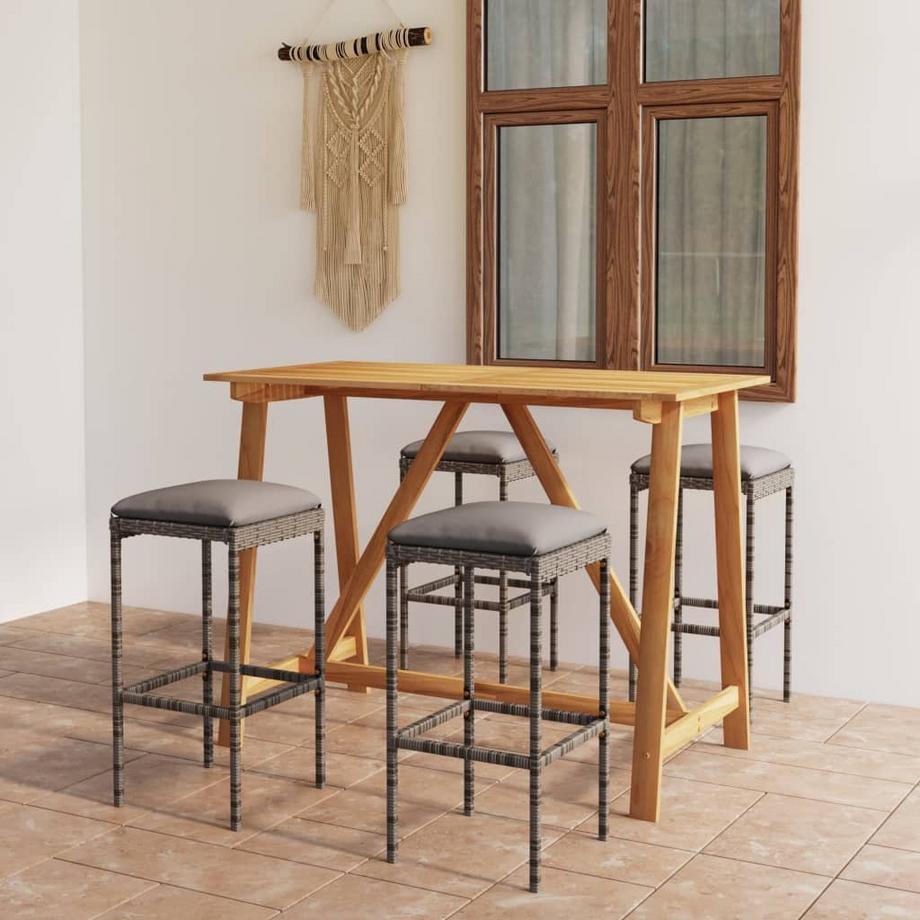 VidaXL angolo bar Legno di acacia  