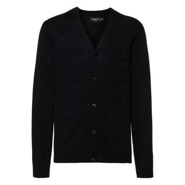 Image of Collection Strickjacke Vausschnitt Herren Schwarz XXL