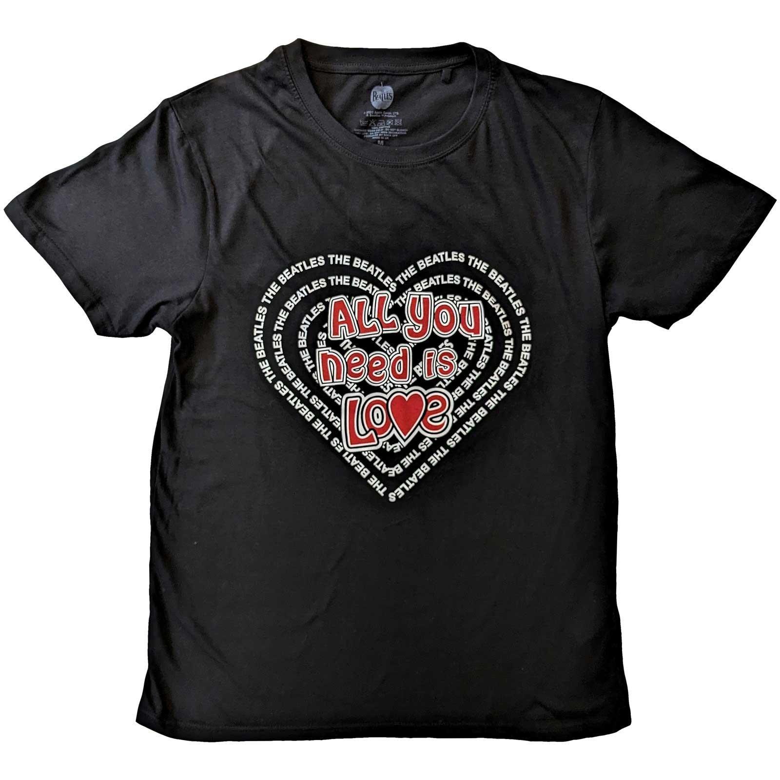 Image of All You Need Is Love Tshirt Damen Schwarz L