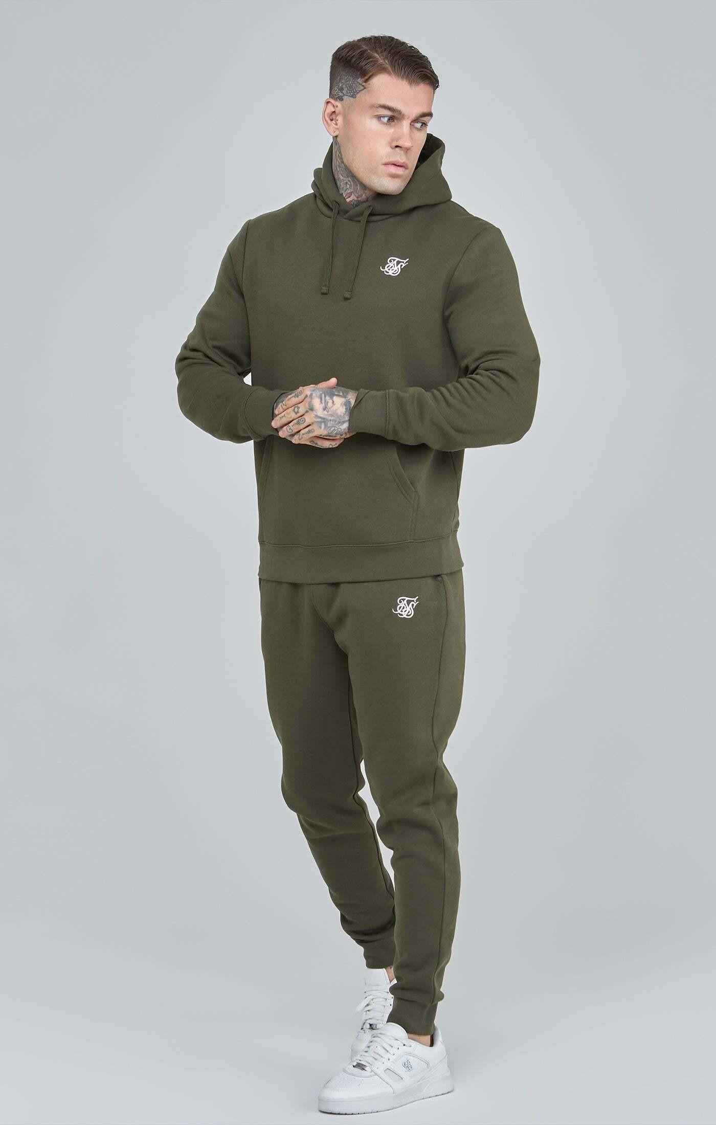 Sik Silk  Kapuzenpullover Khaki Essential Overhead Hoodie 