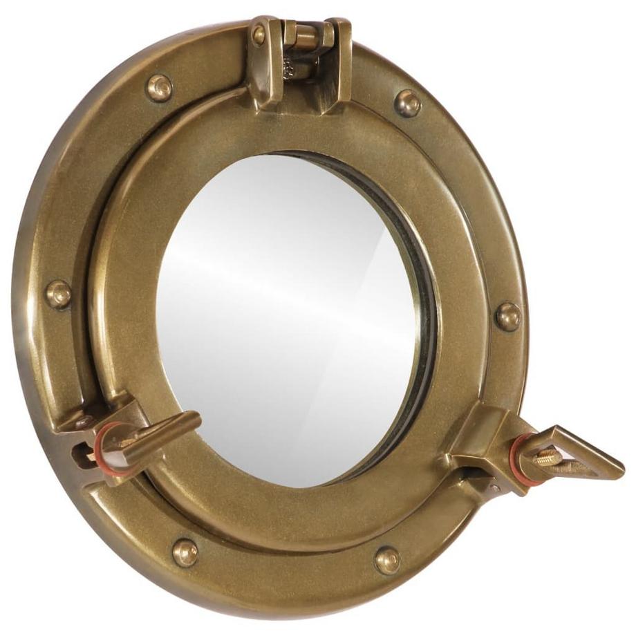 Bullaugen spiegel aluminium