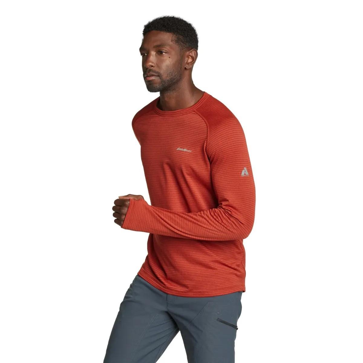 Image of High Route Grid Air Fleeceoberteil Unisex Rot Bunt XL