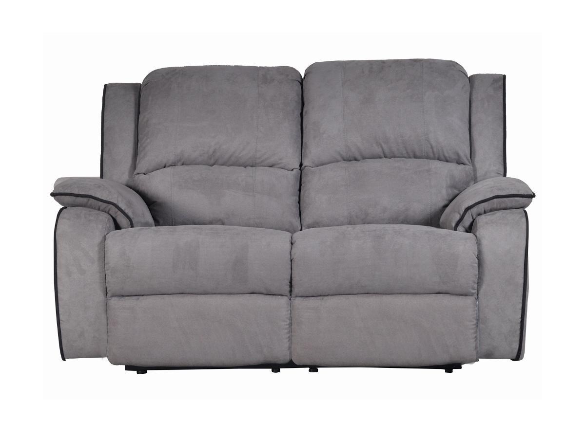 Vente-unique Relaxsofa Microfaser 2Sitzer HERNANI  