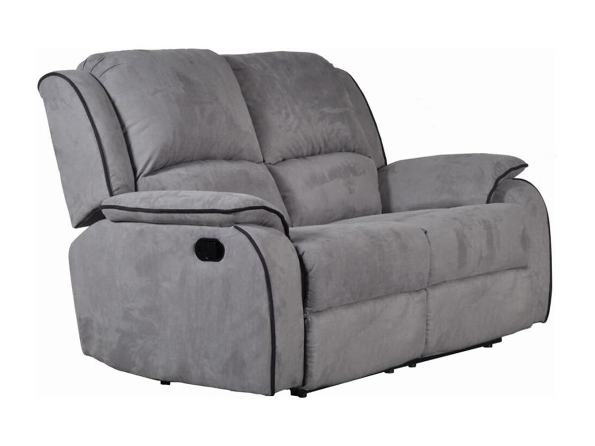 Vente-unique Relaxsofa Microfaser 2Sitzer HERNANI  