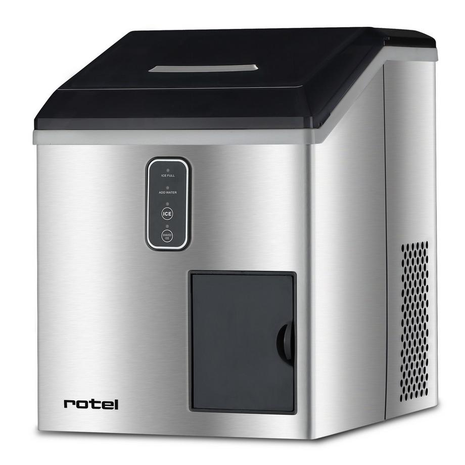 Rotel U9904CH Eiswürfelmaschine Eingebauter/freistehender Eiswürfelbereiter 15 kg/24h 150 W Schwarz, Silber