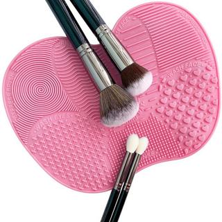 B2X  Tampon Nettoyant pour Pinceaux de Maquillage - Rose 