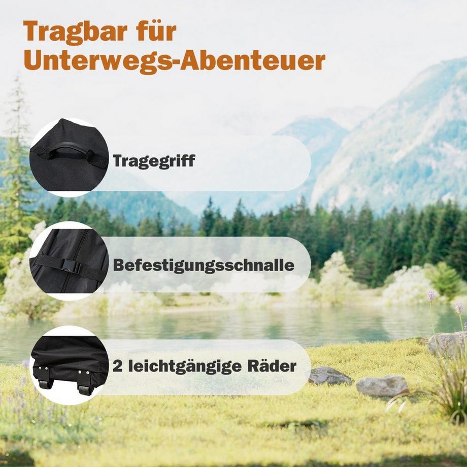 Northix Pop-Up-Pavillon mit Rädern  