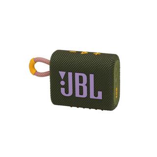 JBL GO3 

 Go 3 Wasserdichter kabelloser tragbarer Bluetooth-Lautsprecher Grünes und lila Logo 