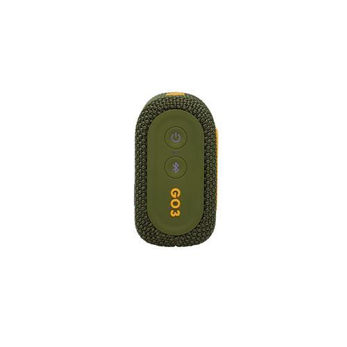 JBL GO3 

 Go 3 Wasserdichter kabelloser tragbarer Bluetooth-Lautsprecher Grünes und lila Logo 