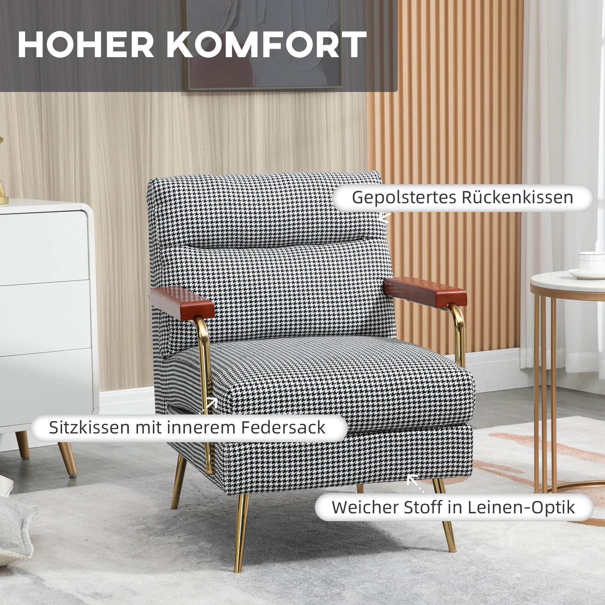 HOMCOM Fauteuil à oreilles  