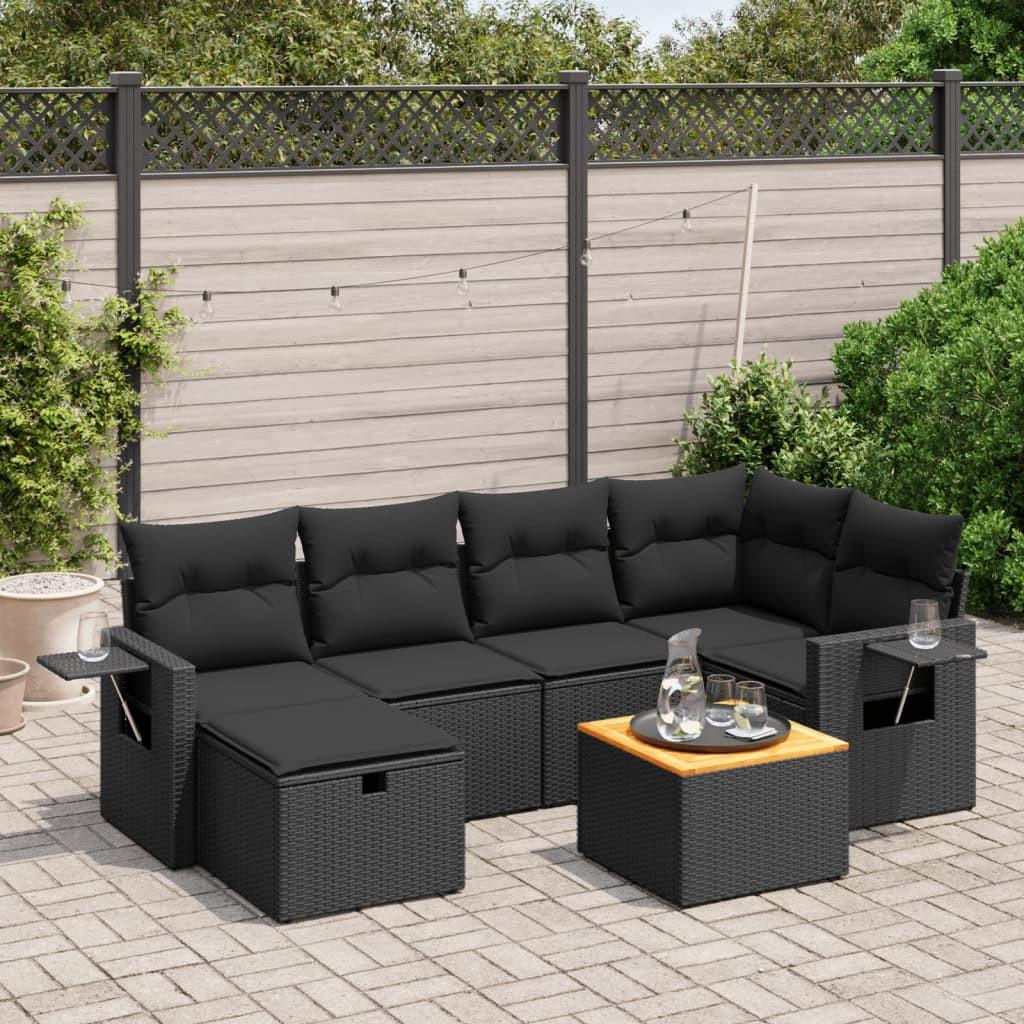 VidaXL set divano da giardino Polirattan  