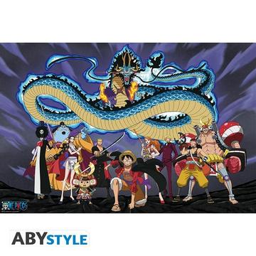 Poster - Rolled and shrink-wrapped - One Piece - The crew versus Kaido