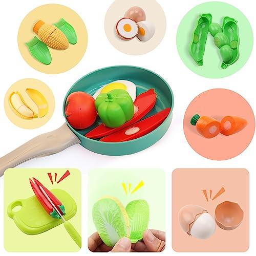 Activity-board  Ensemble de jouets de cuisine 41 pièces, jeu de rôle pour enfants, jouet de simulation de cuisine, ustensiles de cuisine, kit de jouets de poêle, accessoires de cuisine, casseroles et poêles 