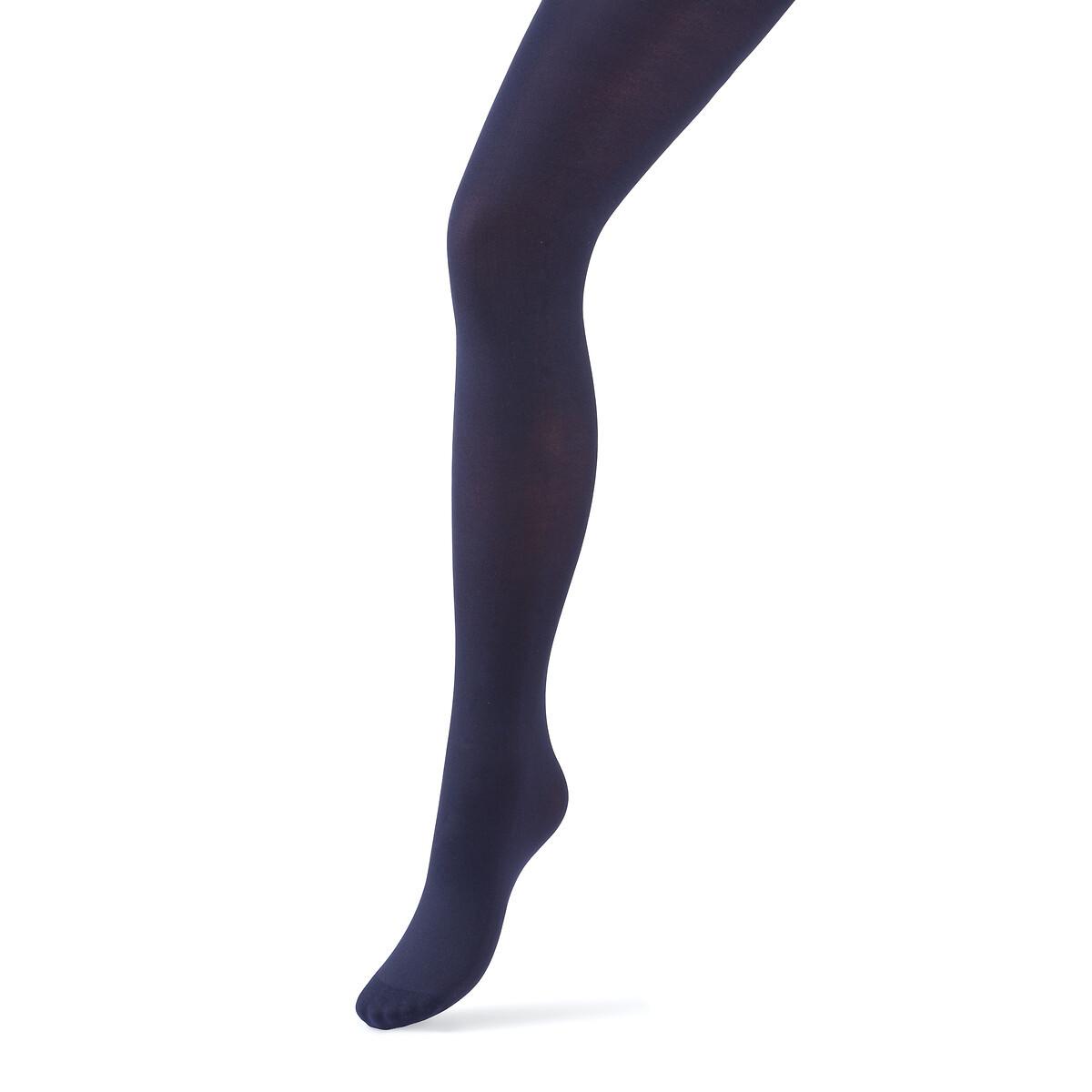 Image of Strumpfhose Aus Mikrofaser Damen Blau 33/34