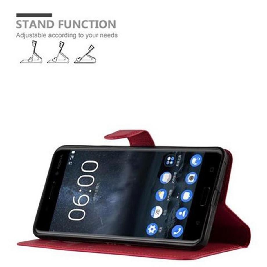 Cadorabo  Hülle für Nokia 6 2017 Standfunktion, Kartenfach 