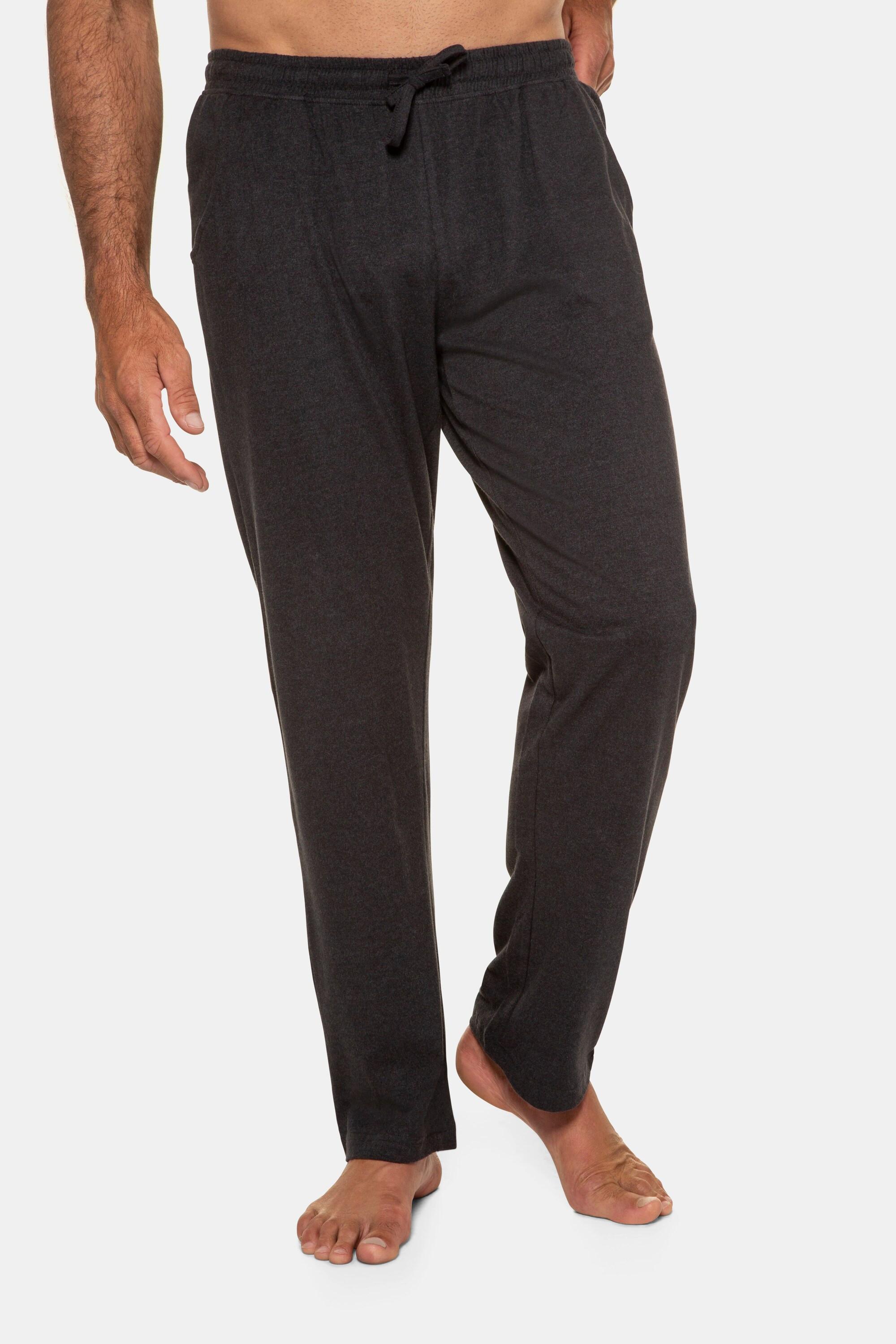 JP1880  Pantalon de pyjama Homewear à taille élastique anthracite 