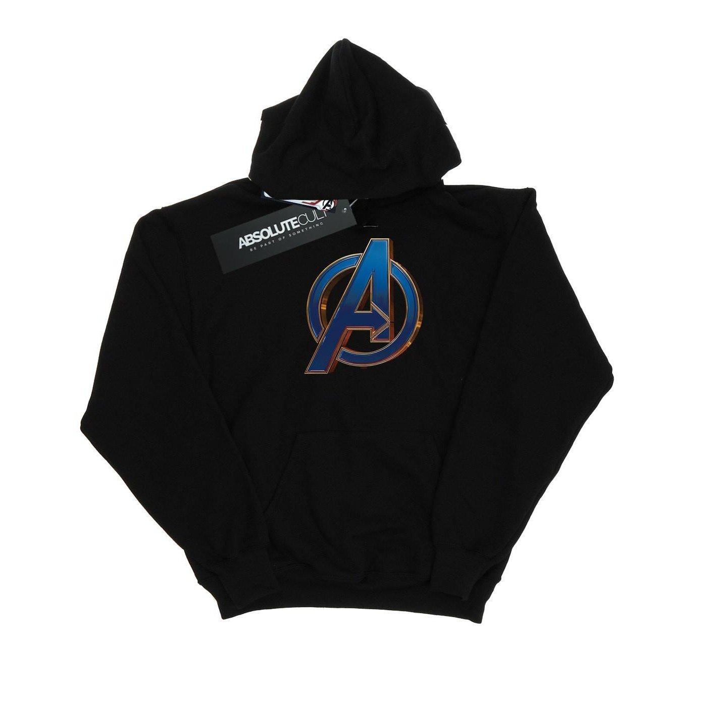 Image of Avengers Endgame Heroic Logo Kapuzenpullover Mädchen Schwarz 116