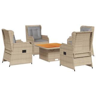 VidaXL set salotto da giardino Polirattan  