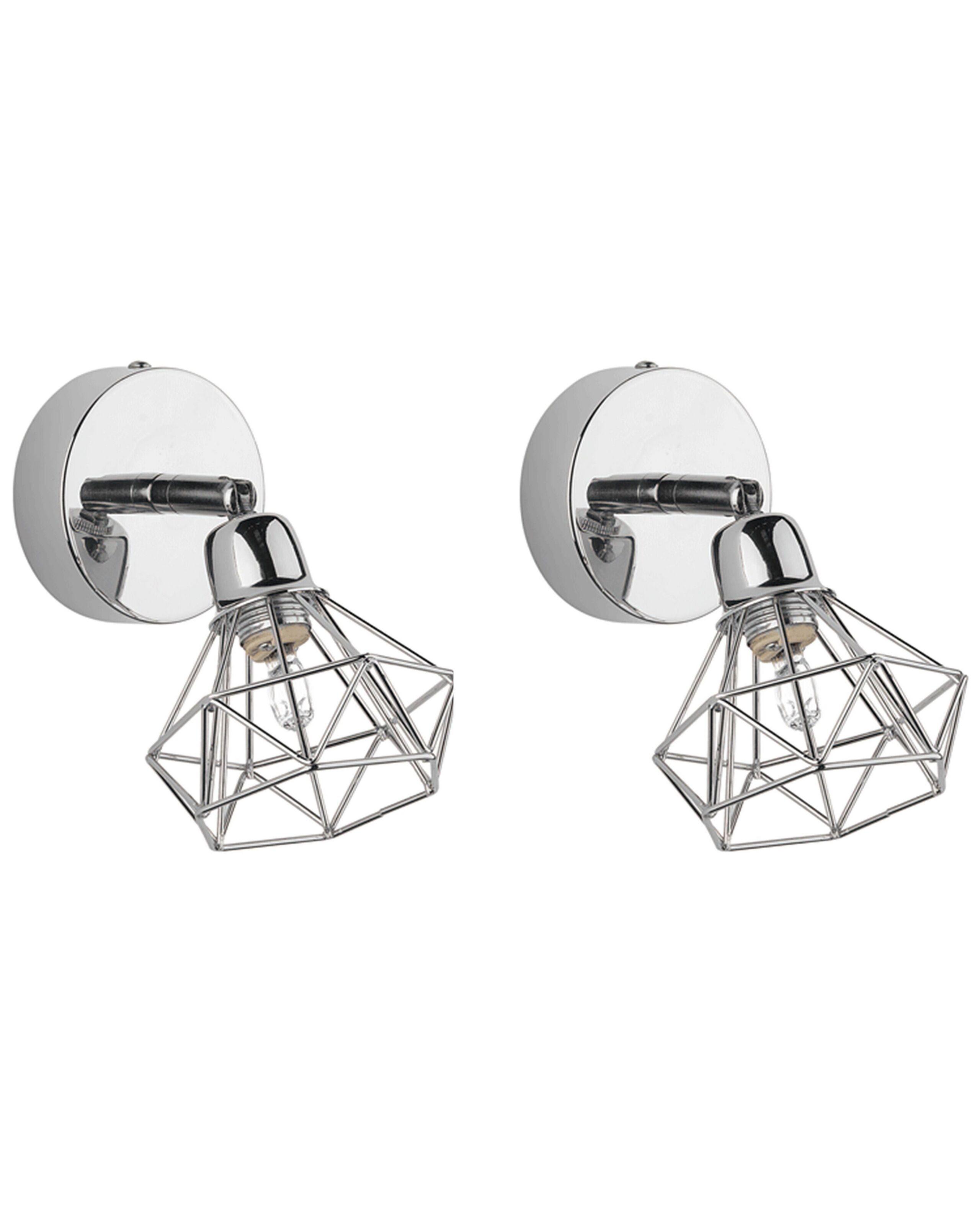 Beliani Set mit 2 Lampen aus Eisen Modern ERMA  