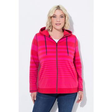 Giacca con cuciture decorative, LOVE e cappuccio