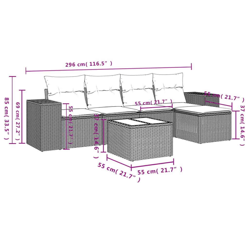 VidaXL Garten sofagarnitur poly-rattan  